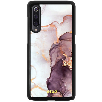 Phone case - casey Glossy Hard Case - Gold Abstract - Blueberry glow with gold