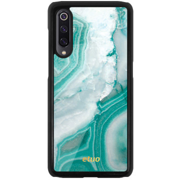 Phone case - casey Glossy Hard Case - Insta Marble - Turquoise marble