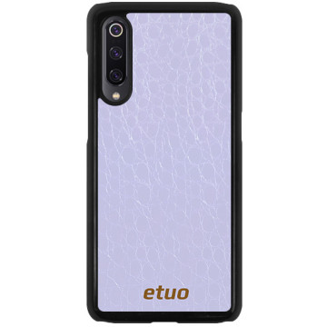Leather Hard Case - Crocodile skin - lavender