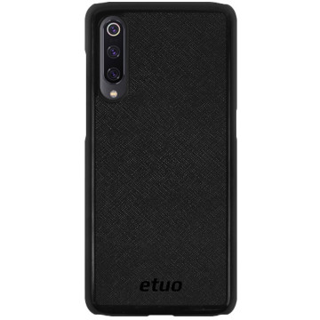 Leather Hard Case - Saffiano leather - black