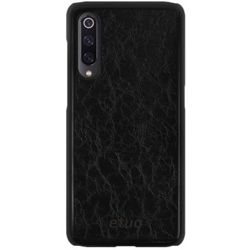 Leather Hard Case - Vintage leather - black