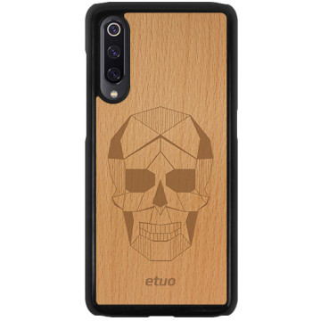 Wood Hard Case - beech - Skull