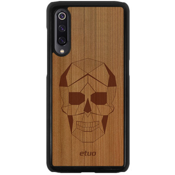 Wood Hard Case - cherry - Skull