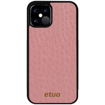 Leather Case - Crocodile skin - dirty pink