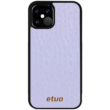 Leather Case - Crocodile skin - lavender