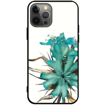 Phone case - casey Soft Flex Design - Botanic - Sea Flower - black