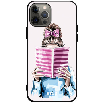 Phone case - casey Soft Flex Design - Fashion Girls - Book lover - black