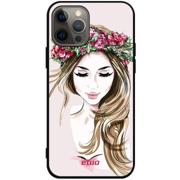 Phone case - casey Soft Flex Design - Fashion Girls - Natural look - black