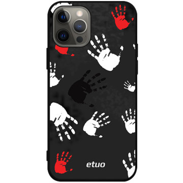 Phone case - casey Soft Flex Design - Horror - Hand prints - black