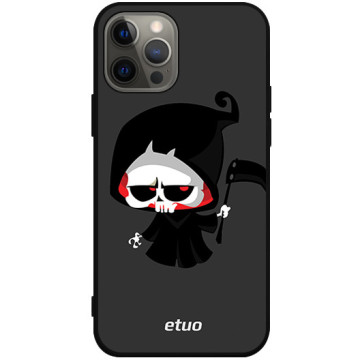 Phone case - casey Soft Flex Design - Horror - Death with a scythe - black