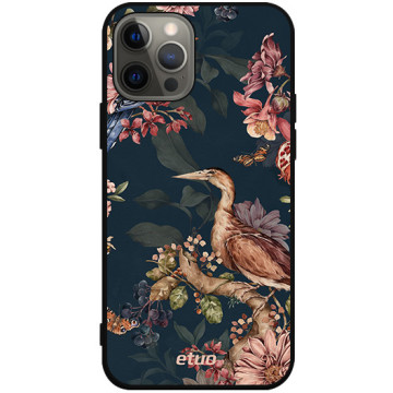 Etui na telefon - casey Soft Flex Design - Floral impressions - Kasiags Bird songs - czarny