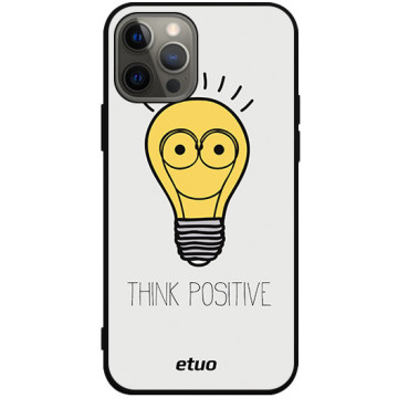 Phone case - casey Soft Flex Design - Minimalist - Think Positive - black