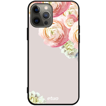Phone case - casey Soft Flex Design - PasteLove - Pastel roses - black