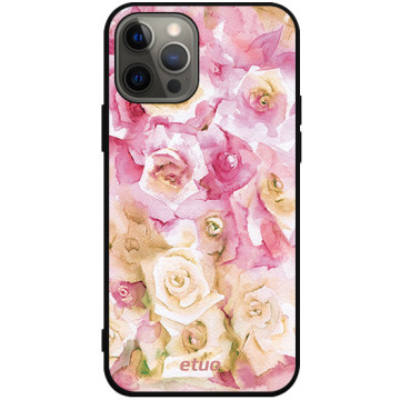 Phone case - casey Soft Flex Design - PasteLove - Watercolor Roses - black