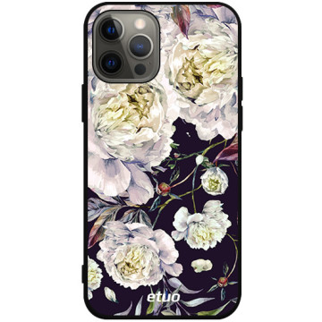 Phone case - casey Soft Flex Design - PasteLove - Peonies - black