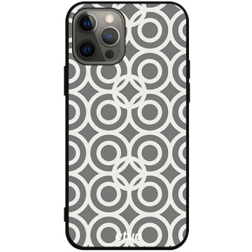 Phone case - casey Soft Flex Design - Simple Design - Wallpaper with circles - black