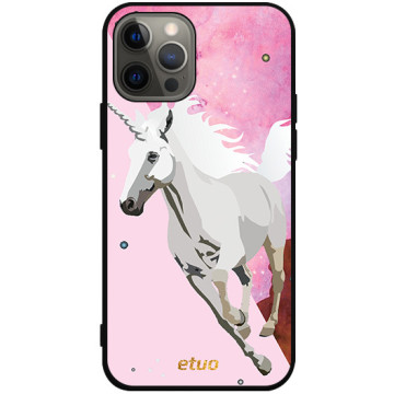 Phone case - casey Soft Flex Design - Summer Vibes - Pink Unicorn - black