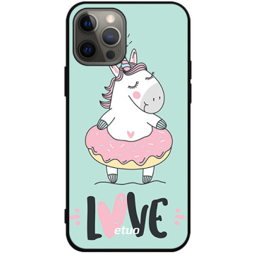 Phone case - casey Soft Flex Design - Unicorn - Unicorn Love - black