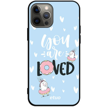 Phone case - casey Soft Flex Design - Unicorn - Loved - black