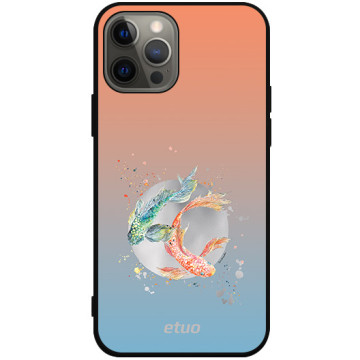 Etui na telefon - casey Soft Flex Design - Water stories - Koi carps - czarny