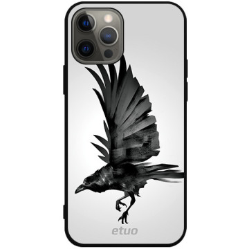 Phone case - casey Soft Flex Design - Wild Animals - Raven - black
