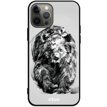 Phone case - casey Soft Flex Design - Wild Animals - Graphic Bears - black