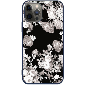 Phone case - casey Soft Flex Design - Autumn - Roses in negative - navy blue