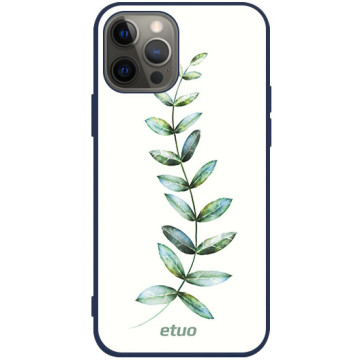 Phone case - casey Soft Flex Design - Botanic - Twig - navy blue