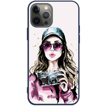 Phone case - casey Soft Flex Design - Fashion Girls - Photo geek - navy blue