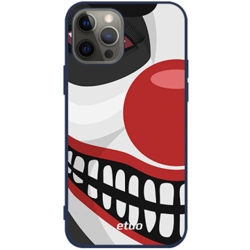 Phone case - casey Soft Flex Design - Horror - Clown horror - navy blue