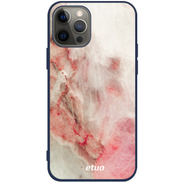 Phone case - casey Soft Flex Design - Insta Marble - Pastel Insta Marble - navy blue