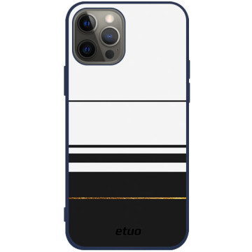 Phone case - casey Soft Flex Design - Minimalist - Simply stripes - navy blue