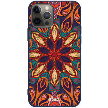Phone case - casey Soft Flex Design - Moroccan - Moroccan rosette - navy blue