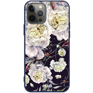 Phone case - casey Soft Flex Design - PasteLove - Peonies - navy blue