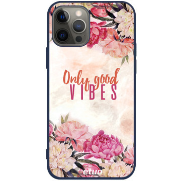 Phone case - casey Soft Flex Design - Summer Vibes - Only Good Vibes - navy blue