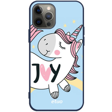 Phone case - casey Soft Flex Design - Unicorn - I love you - navy blue