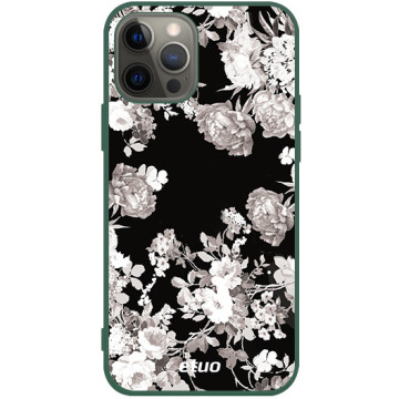 Phone case - casey Soft Flex Design - Autumn - Roses in negative - green
