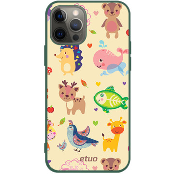 Phone case - casey Soft Flex Design - Forever Young - Animal Patch - green