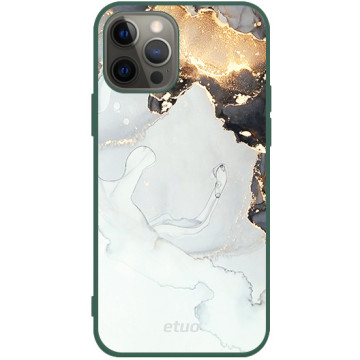 Phone case - casey Soft Flex Design - Gold Abstract - Ash and gold - green