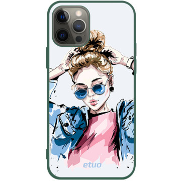 Phone case - casey Soft Flex Design - Fashion Girls - Vogue Girl - green
