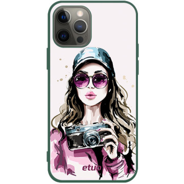 Phone case - casey Soft Flex Design - Fashion Girls - Photo geek - green
