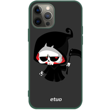 Phone case - casey Soft Flex Design - Horror - Death with a scythe - green