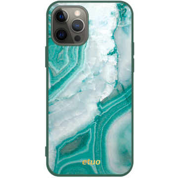 Phone case - casey Soft Flex Design - Insta Marble - Turquoise marble - green