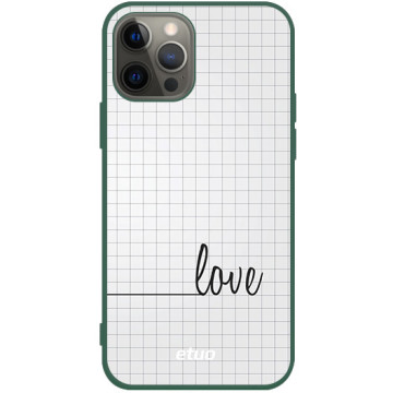 Phone case - casey Soft Flex Design - Minimalist - Checkered Case - green