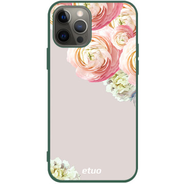 Phone case - casey Soft Flex Design - PasteLove - Pastel roses - green