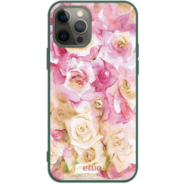 Phone case - casey Soft Flex Design - PasteLove - Watercolor Roses - green