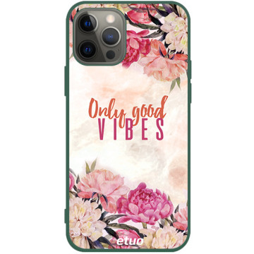 Phone case - casey Soft Flex Design - Summer Vibes - Only Good Vibes - green
