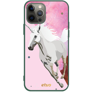 Phone case - casey Soft Flex Design - Summer Vibes - Pink Unicorn - green