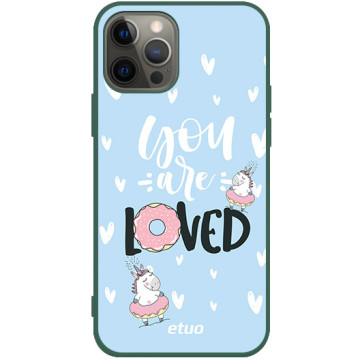 Phone case - casey Soft Flex Design - Unicorn - Loved - green