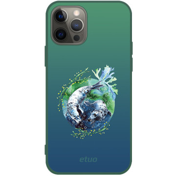 Etui na telefon - casey Soft Flex Design - Water stories - Seal - zielony